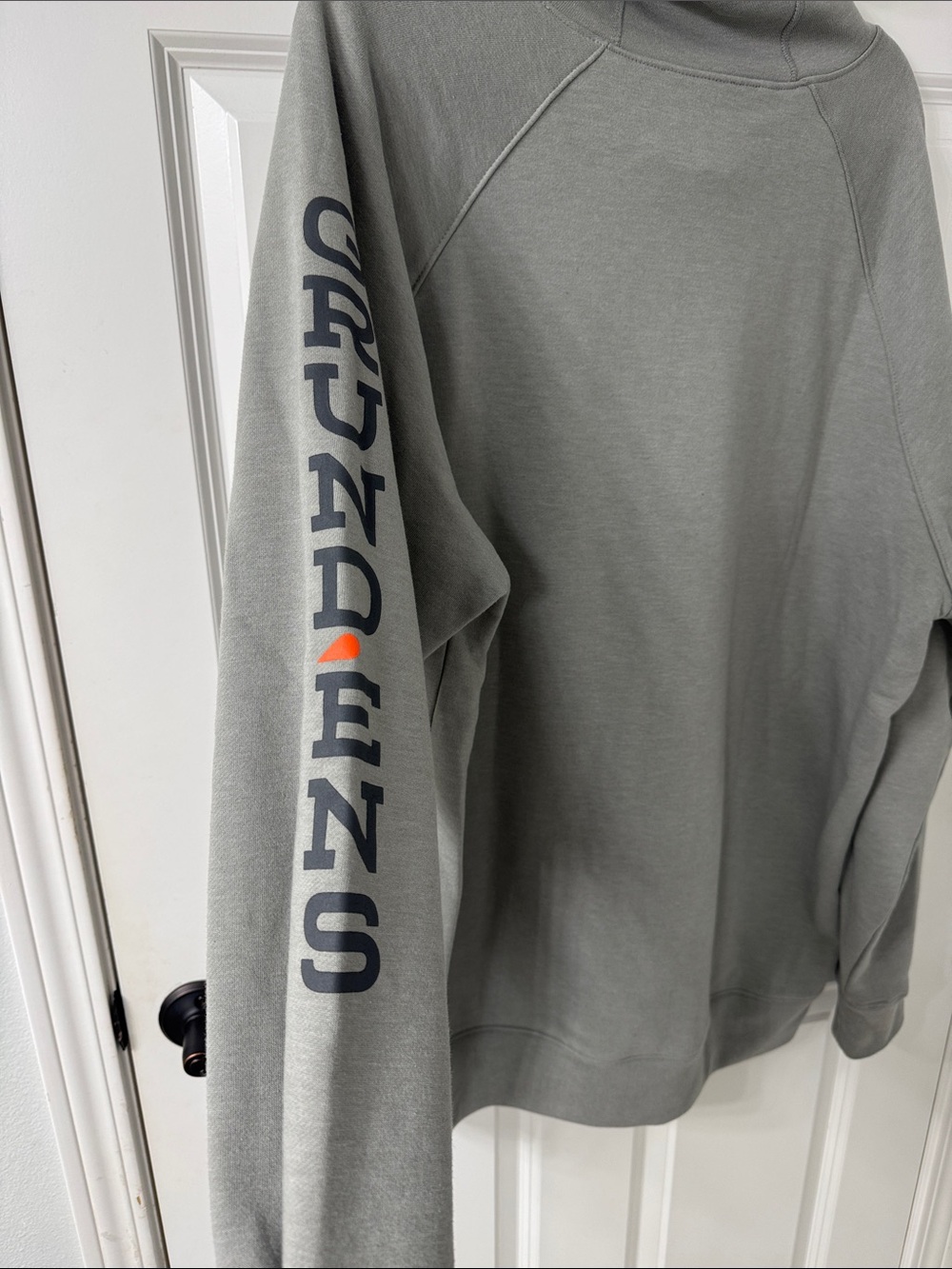 Men's Grundens Gray Pullover Hoodie Sweatshirt - Picture 5 of 5